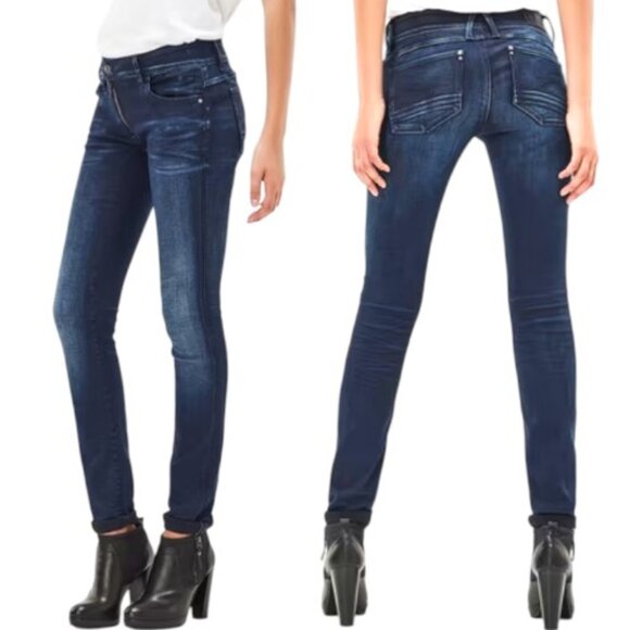 G-Star Raw Lynn Zip Mid Rise Skinny Jeans Size 29 - Picture 1 of 10